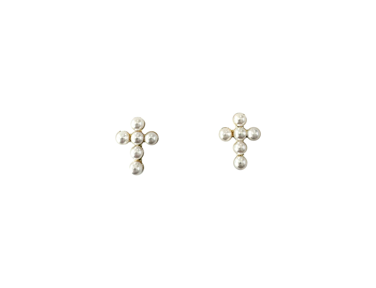 Cruz Mini Pearl Stud Earrings