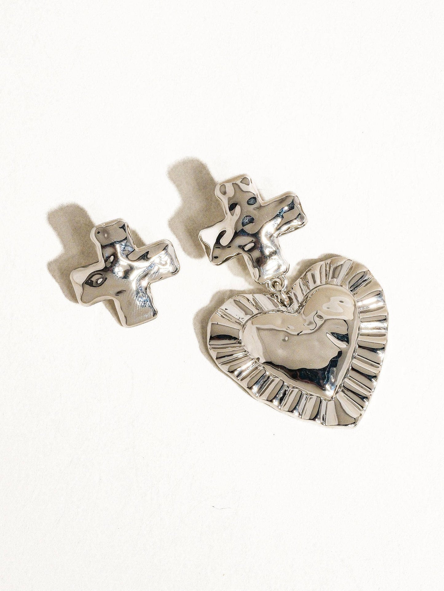 Dreamer Mismatch Earrings - Silver