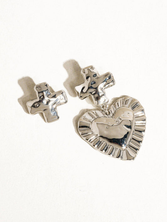 Dreamer Mismatch Earrings - Silver