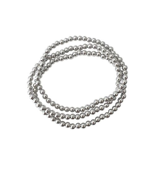 Atherton Triple Stack Bracelet - Silver