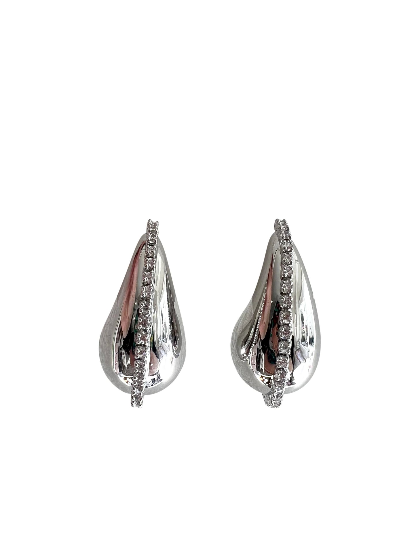 Delphine Earrings - Silver