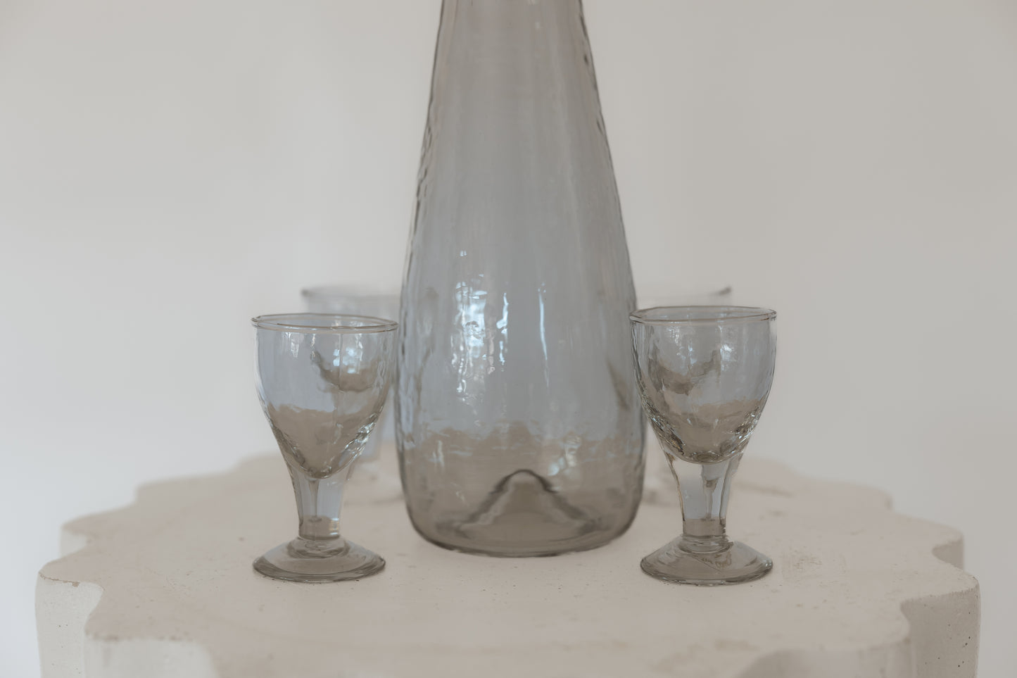 Pebbled Footed Shot Glasses - Set of 4