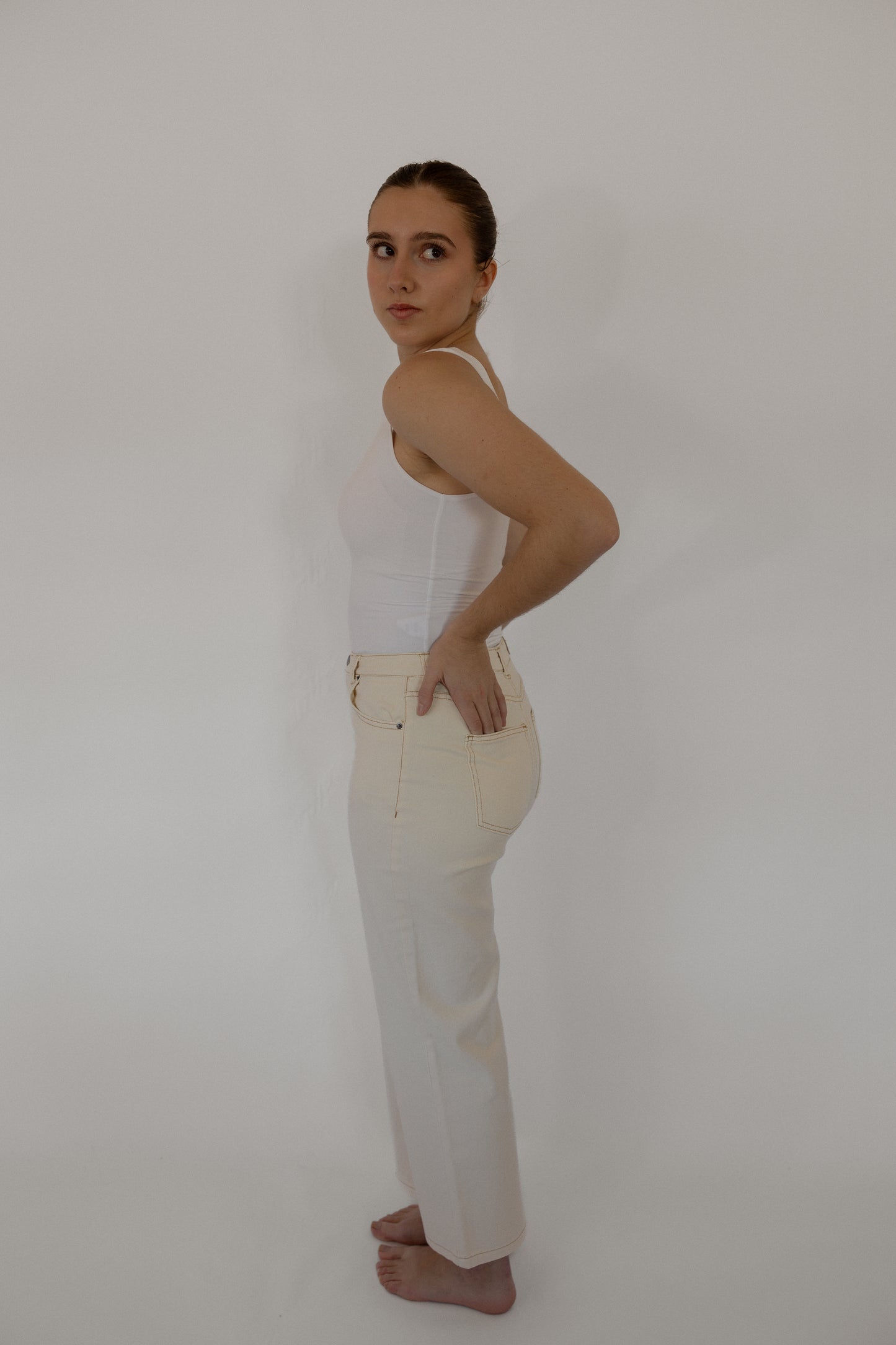 The Lydgate Jean in Ecru
