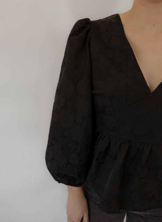 The Flora Brocade Top