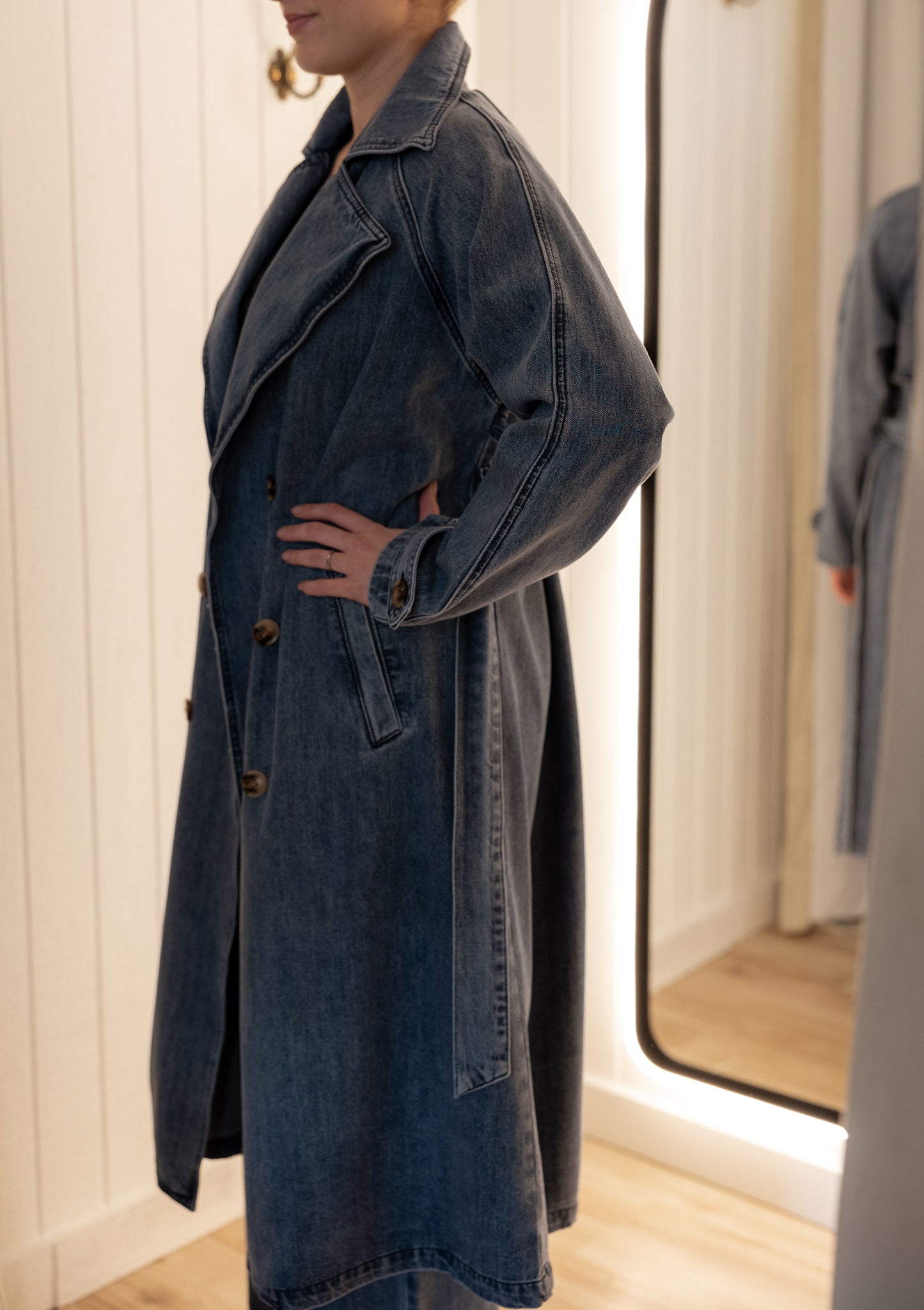 The Worthing Denim Trench