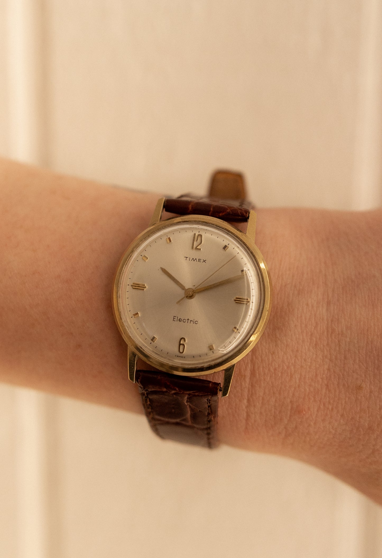 Vintage Gold Electric Timex Watch