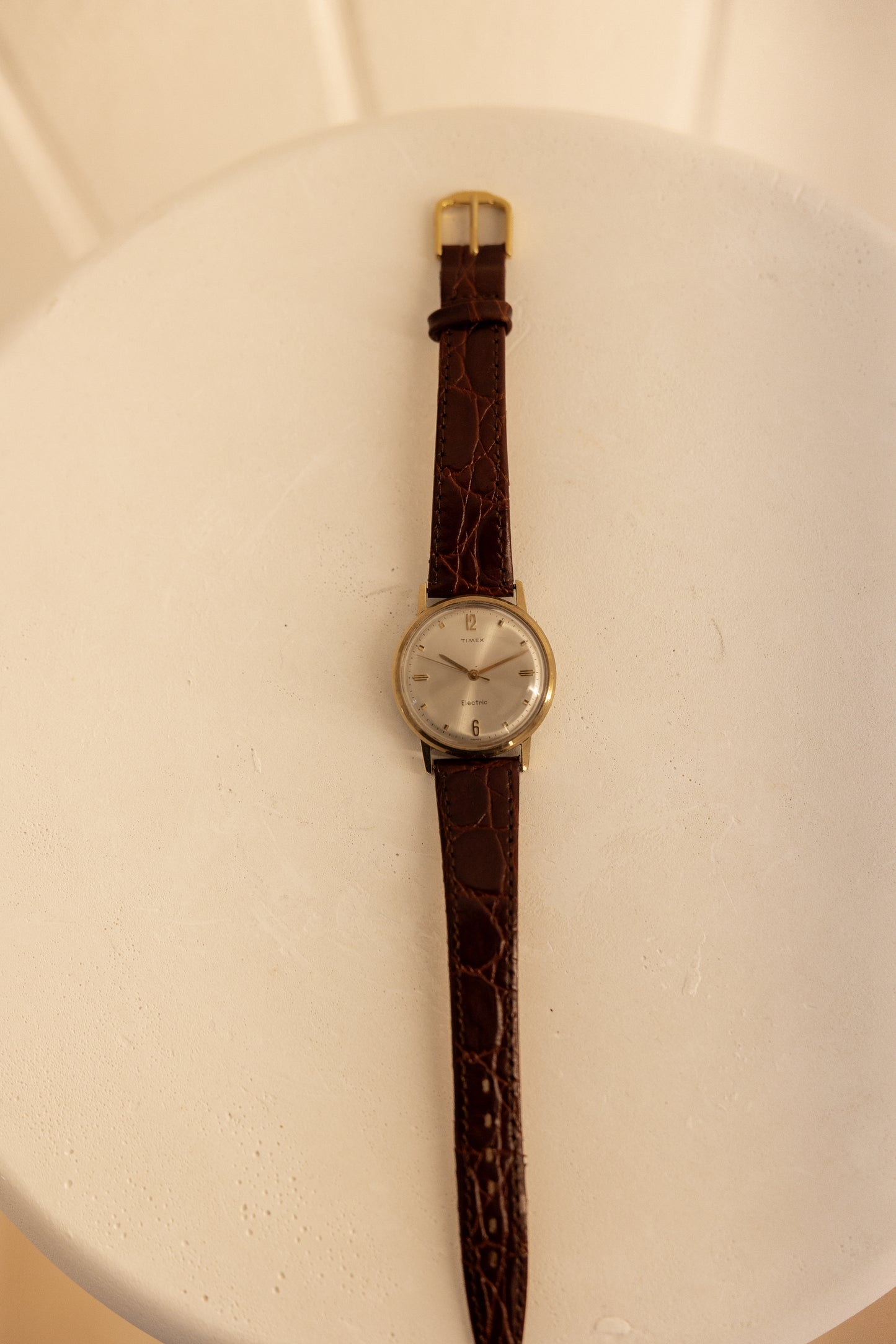 Vintage Gold Electric Timex Watch