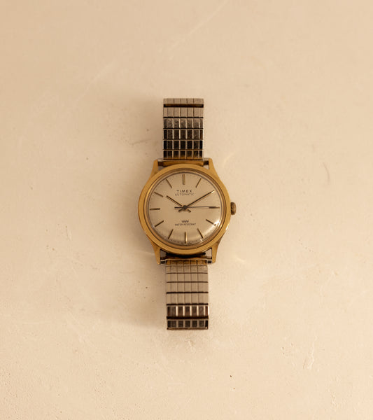 Vintage Gold Automatic Timex Watch