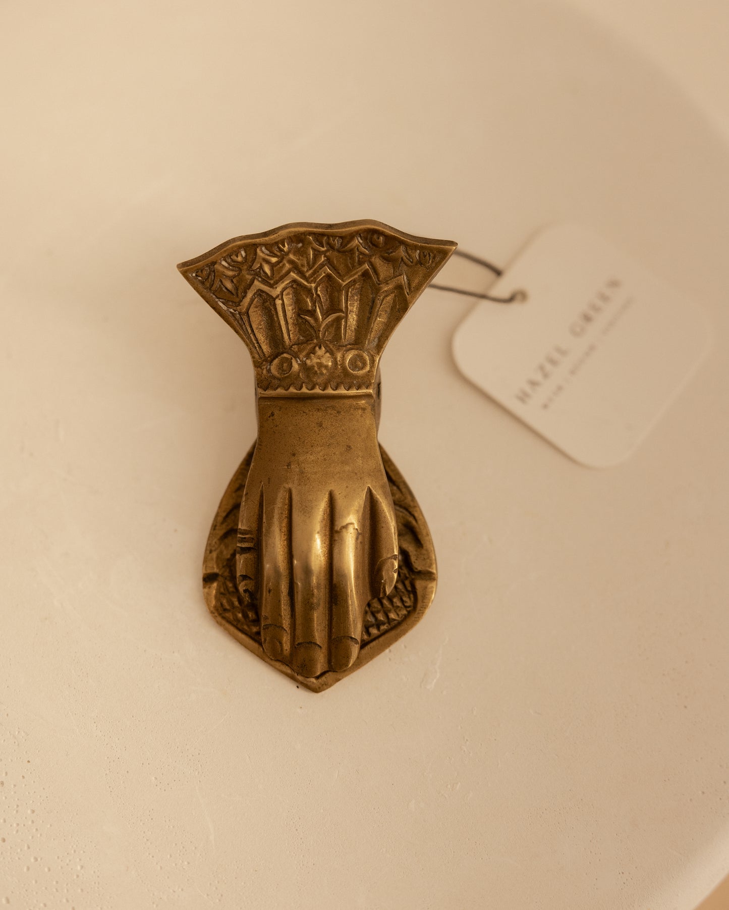 Vintage Victorian Style Brass Hand Clip
