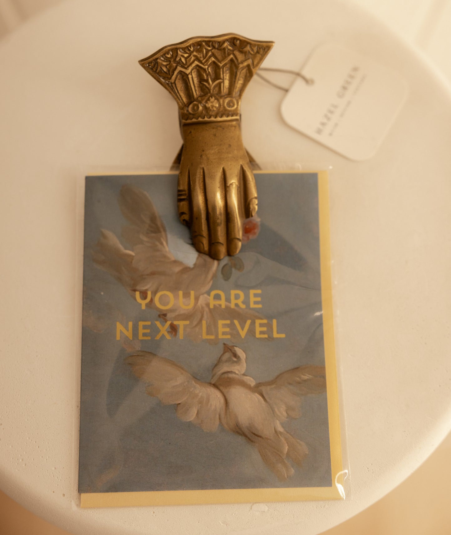 Vintage Victorian Style Brass Hand Clip