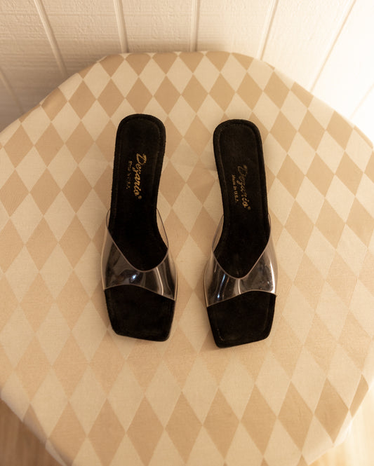 Vintage Dezario Clear Heels