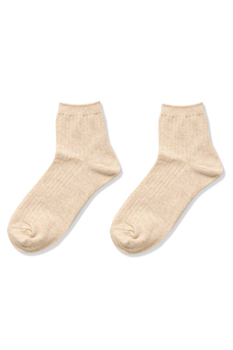 Cotton Crew Socks (3 Colors)